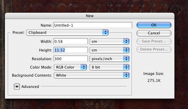 ruler size