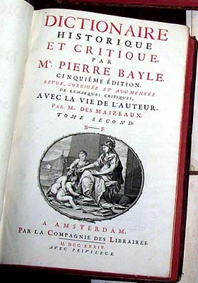 Bayle's Dictionnaire 5th edition