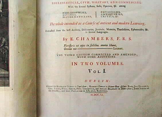 Chambers's Cyclopaedia titlepage