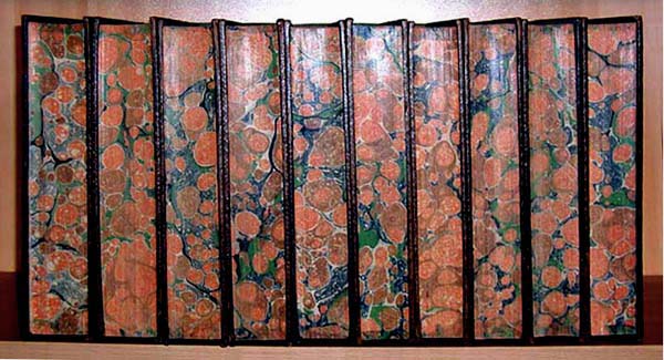 Rees's 1819 CYCLOPAEDIA marbled page ends