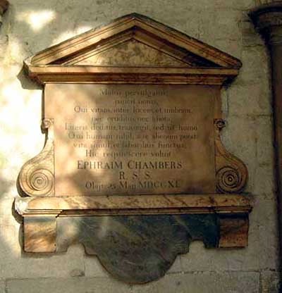 Chambers's Tomb Westminster