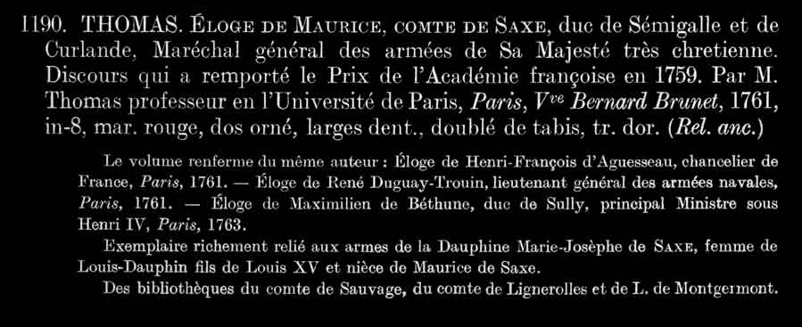 description in French
